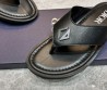 Мужские кожаные шлепанцы Christian Dior черные с серебристым украшением 2024