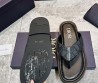 Мужские комбинированные шлепанцы Christian Dior темно-серые с логотипами 2024