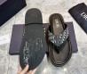 Мужские комбинированные шлепанцы Christian Dior черные с бежевым с логотипами 2024