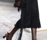 Женские кожаные босоножки Dries Van Noten черные каблук 10,3 см 2024
