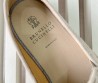 Мужские замшевые слипоны Brunello Cucinelli с джутом на подошве молочные 2024