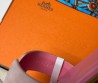 Женские кожаные шлепанцы Hermes Oran розовые 2024