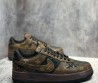 Мужские кожаные кроссовки Louis Vuitton + Nike Air коричневые с монограммами 2024