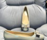 Женские кожаные балетки Salvatore Ferragamo Varina ballet flat серые лакированные 2024