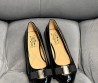 Женские кожаные балетки Salvatore Ferragamo Varina ballet flat черные лакированные 2024