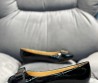 Женские кожаные балетки Salvatore Ferragamo Varina ballet flat черные лакированные 2024