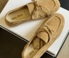 Женские замшевые мокасины Miu Miu коричневые 2024