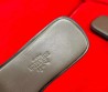 Женские комбинированные шлепанцы Hermes синие с черным 2024