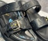 Женские кожаные шлепанцы Louis Vuitton Bom Dia flat comfort черные 2024