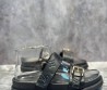 Женские кожаные шлепанцы Louis Vuitton Bom Dia flat comfort черные 2024