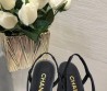 Женские кожаные туфли Chanel с квадратным носком черные 2024