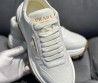 Женские кожаные кроссовки Prada белые 2024