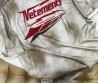 Женская футболка Vetements oversize белая с эффектом загрязнения 2024