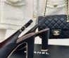 Женские кожаные туфли Chanel черные каблук 9,5 см 2024