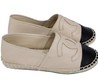 Женские кожаные эспадрильи Chanel Cruise Full Beige/Black
