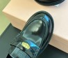 Женские кожаные лоферы Miu Miu черные глянцевые 2024