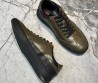 Мужские кожаные кроссовки Santoni & AMG DBS Oly зеленые 2024