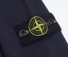 Мужское худи на молнии Stone Island темно-синее 2024