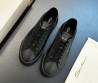 Мужские кожаные кеды Santoni черные 2024