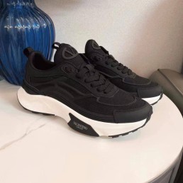 Мужские комбинированные кроссовки Valentino черные 2024