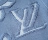 Мужской свитер Louis Vuitton голубой с вышивкой 2024