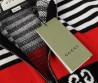 Мужской кардиган Gucci черно-белый с красным на молнии 2024