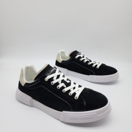 Мужские замшевые кроссовки Dolce & Gabbana черные 2024