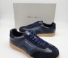 Мужские комбинированные кроссовки Santoni темно-синие 2024