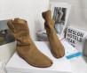 Женские замшевые сапоги Maison Margiela коричневые 2024