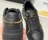 Мужские кожаные кроссовки Balmain B-Court черные 2024