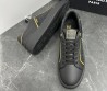 Мужские кожаные кроссовки Balmain B-Court черные 2024