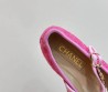 Женские текстильные балетки Chanel Mary Jane розовые 2024