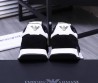 Мужские комбинированные кроссовки Emporio Armani черные 2024