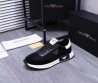 Мужские комбинированные кроссовки Emporio Armani черные 2024