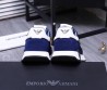 Мужские комбинированные кроссовки Emporio Armani синие 2024
