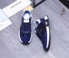 Мужские комбинированные кроссовки Emporio Armani синие 2024