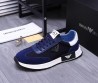 Мужские комбинированные кроссовки Emporio Armani синие 2024