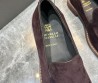 Мужские замшевые лоферы Brunello Cucinelli коричневые с прострочкой на подошве 2024