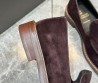 Мужские замшевые лоферы Brunello Cucinelli коричневые с прострочкой на подошве 2024