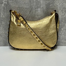 Женская сумка Valentino золотая 21х24х2 2024