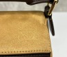 Женская замшевая сумка Loewe бежевая 25х15х10 2024