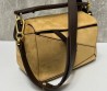 Женская замшевая сумка Loewe бежевая 25х15х10 2024