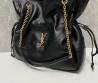 Женская кожаная сумка Saint Laurent черная 33х33х10 2024