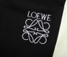 Женские штаны Loewe черные с белыми полосами 2024