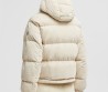 Женский вельветовый пуховик Moncler Daos молочный 2024