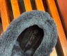 Мужские кожаные ботинки Loro Piana Walk and Walk черные с мехом 2024