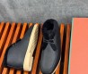 Мужские кожаные ботинки Loro Piana Walk and Walk черные с мехом 2024