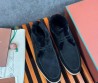 Мужские замшевые ботинки Loro Piana Walk and Walk черные с мехом 2024
