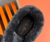 Мужские замшевые ботинки Loro Piana Walk and Walk черные с мехом 2024