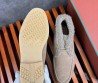Мужские замшевые ботинки Loro Piana Walk and Walk бежевые с мехом 2024